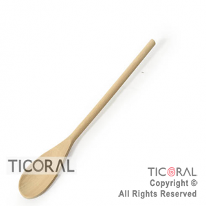 CUCHARA MADERA M/REDONDO 35 CM 